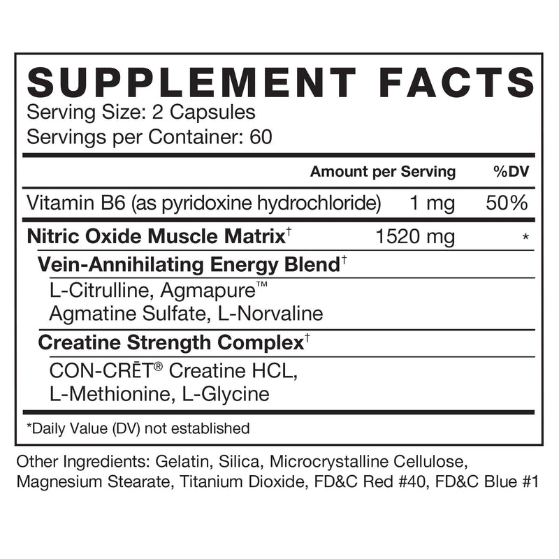 Volcano Pre Workout Nitric Oxide Booster Supplement for Men with Creatine and L-Citrulline to Boost Nitric Oxide and Energy, Build Muscle, Better Pump and Workout, Force Factor, 120 Capsules - NewNest Australia