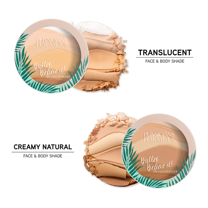 Physicians Formula, Butter Believe It! Face Powder, Pressed Powder with Soft Texture, with Murumuru Butter, Cupuaçu Butter, Tucuma Butter, Essential Fatty Acids and Pro-vitamins, Creamy Natural - NewNest Australia