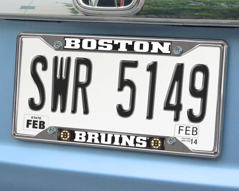 FANMATS NHL Womens License Plate Frame Boston Bruins 6.25"x12.25" - NewNest Australia