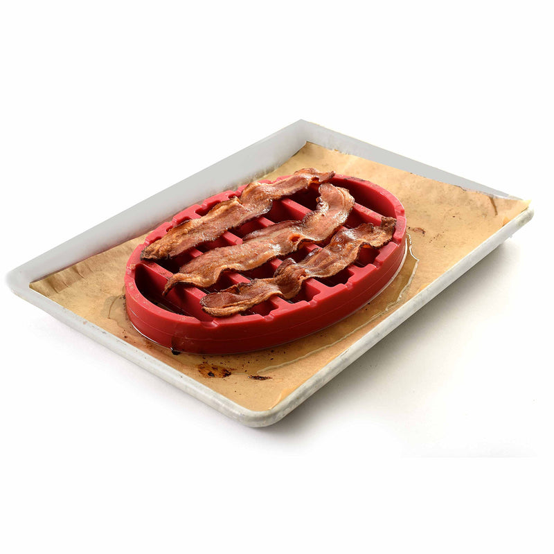 NORPRO Nor-405 Red Oval Silicone Roast Rack (1) 1 - NewNest Australia