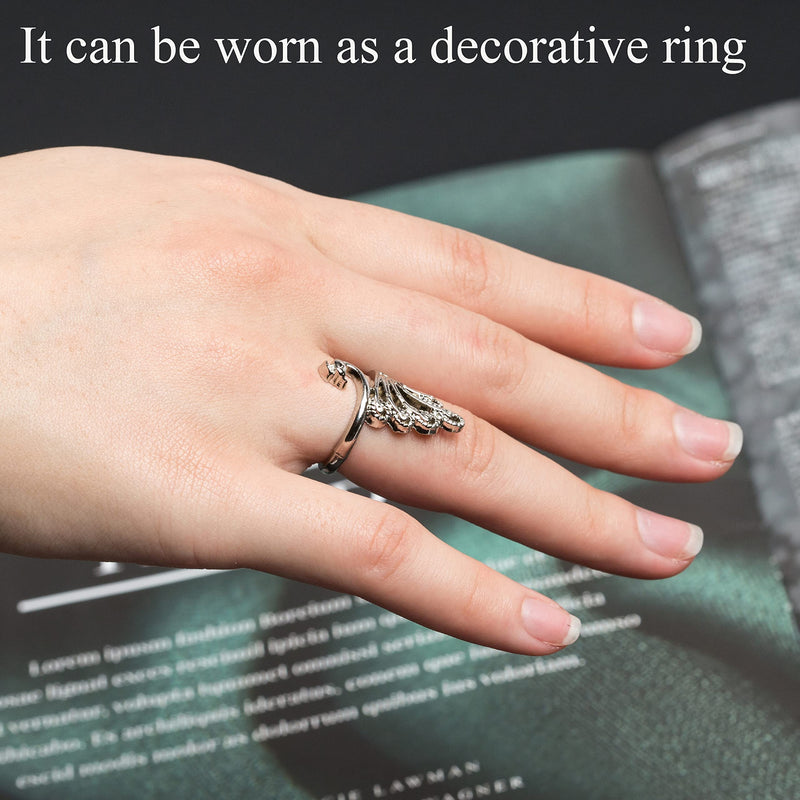 J.CARP 8 Pcs Adjustable Knitting Crochet Loop Ring, Braided Knitting Ring Yarn Guide Finger Holder for Mother Grandma Thanksgiving Presents - NewNest Australia