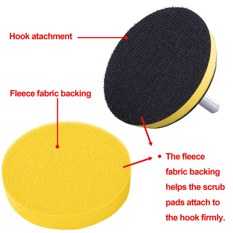 SIQUK 9 Pieces Car Polishing Pad Kit 7 Inch Buffing Pads Foam Polish Pads Car Polisher Attachment for Drill - NewNest Australia