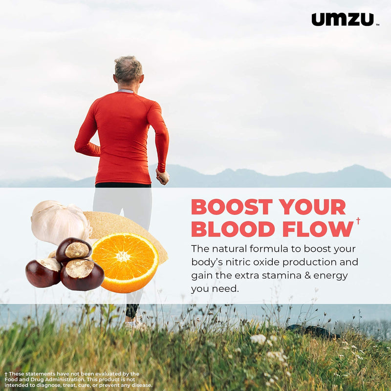 UMZU Redwood, Nitric Oxide Booster Capsules - 30 Day Supply - N.O. Supplement for Circulatory Support - NewNest Australia