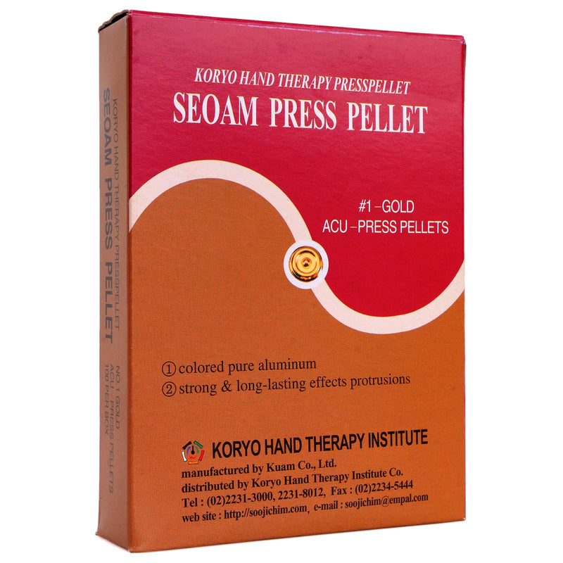 Korean Koryo Hand Therapy - KHT Seoam Seoambong Press Pellet #1-Gold (1) - NewNest Australia