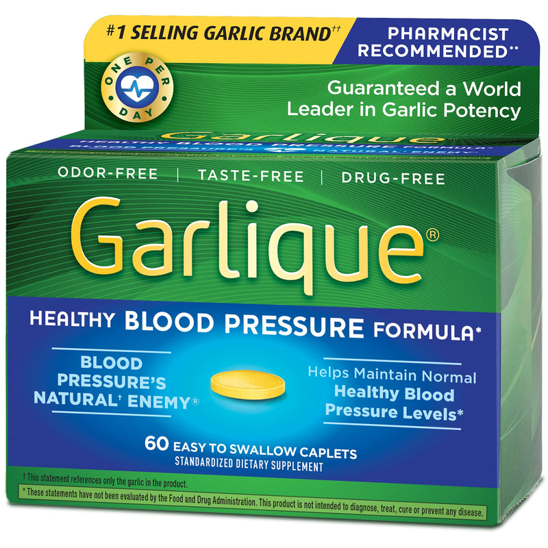 Garlique Healthy Blood Pressure Formula 60 ct (Pack of 1) - NewNest Australia
