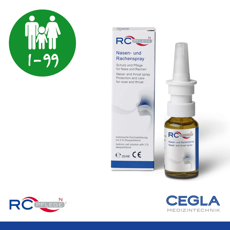 Cegla Rc-Care N Nasal And Throat Spray (20 Ml), For Chinds, Allergy, Viruses And Bacteria, Hay Fever, Allergy Snoff, Moisturises, Protects And Nourishes Without Home Effect - NewNest Australia