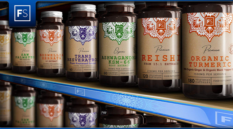 FS Reishi Mushroom Extract 15:1 | 2100mg per Serving | 120 Vegan Capsules | Wellbeing Nootropic Mushroom Supplement | Clean Fillers | Non GMO | Gluten, Dairy & Allergen Free | Made in The UK - NewNest Australia