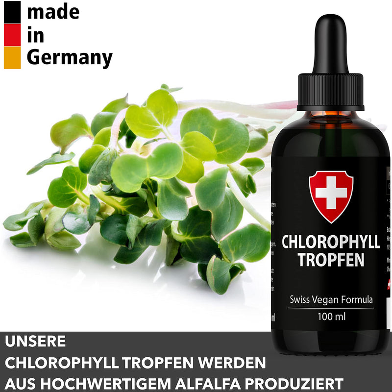Chlorophyll Liquid From Alfalfa, 100Ml Liquid Chlorophyll With 200Mg Liquid Chlorophyll Per Daily Dose, Chlorophyll Drops Are An Alternative To Chlorophyll Tablets - NewNest Australia
