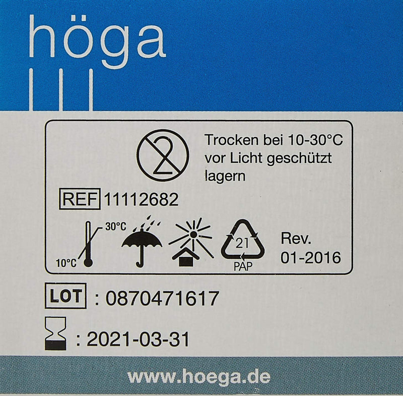 Höga-Pharm Premium alcohol swabs, for external use, tear-resistant, ready to use, 2-ply, pack of 1 (1 x 100 pieces) - NewNest Australia