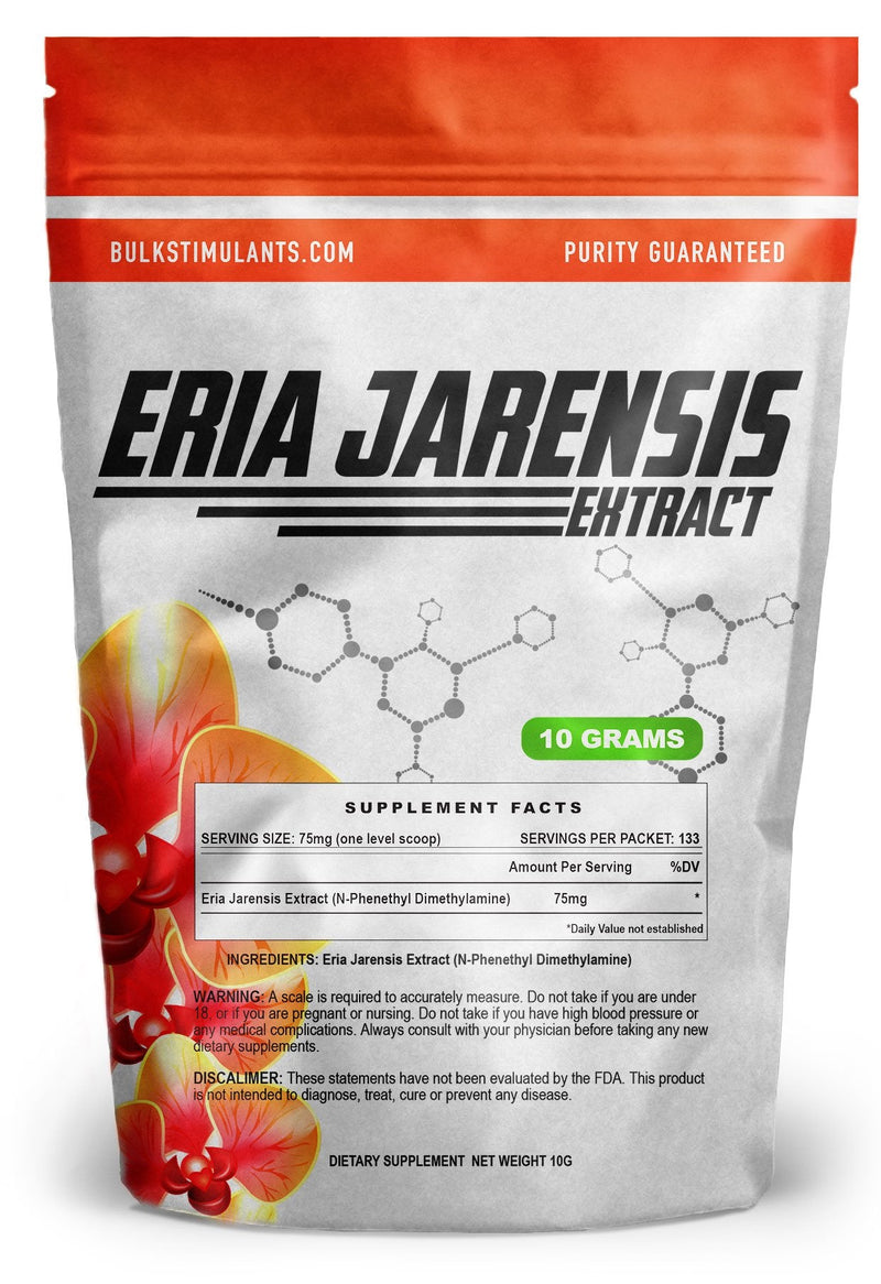ERIA JARENSIS Extract - Bulk Powder 10 Grams 133 Servings - New Pea Supplement ✮ New Stimulant and NOOTROPIC ✮ Increase Focus Energy Cognitive Performance - Scoop Included - NewNest Australia