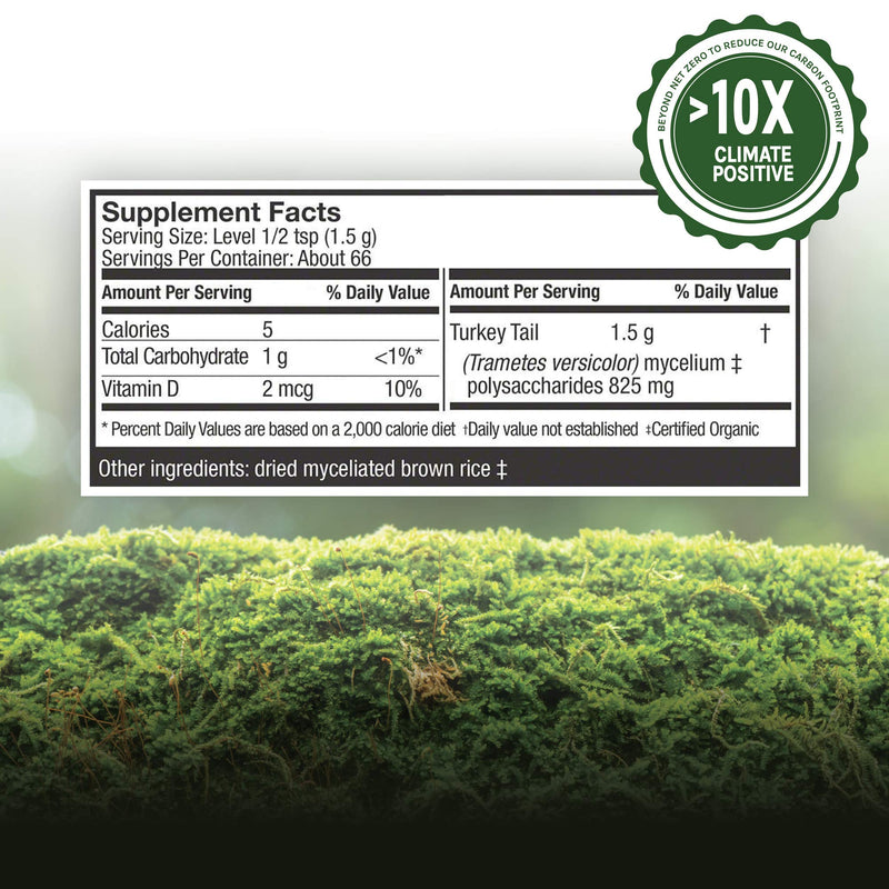 Host Defense, Turkey Tail Mushroom Powder, Supports Immune Health, Certified Organic Supplement - NewNest Australia