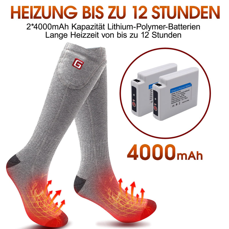 Svpro Rechargeable Electric Heated Socks, Battery-Operated, Comfortable Thermal Socks, Cold Protection, Sports, Outdoor, Camping, Hiking, Warm Winter Socks For Men And Women - NewNest Australia