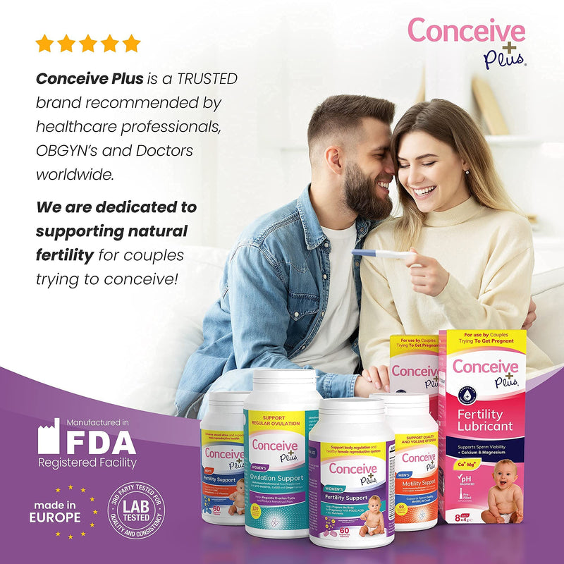 Conceive Plus Fertility Support Women - Prenatal Vitamins for Conception, Regulate Ovulation, Balance Hormones - Folate Folic Acid, Myo-Inositol Pills - 60 Vegetarian Capsules - NewNest Australia