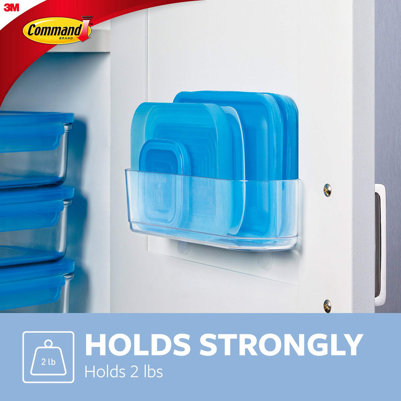 NewNest Australia - Command Clear Caddy, Medium, 1-Caddy, 4-Strips (HOM14CLR-ES), Organize your dorm 