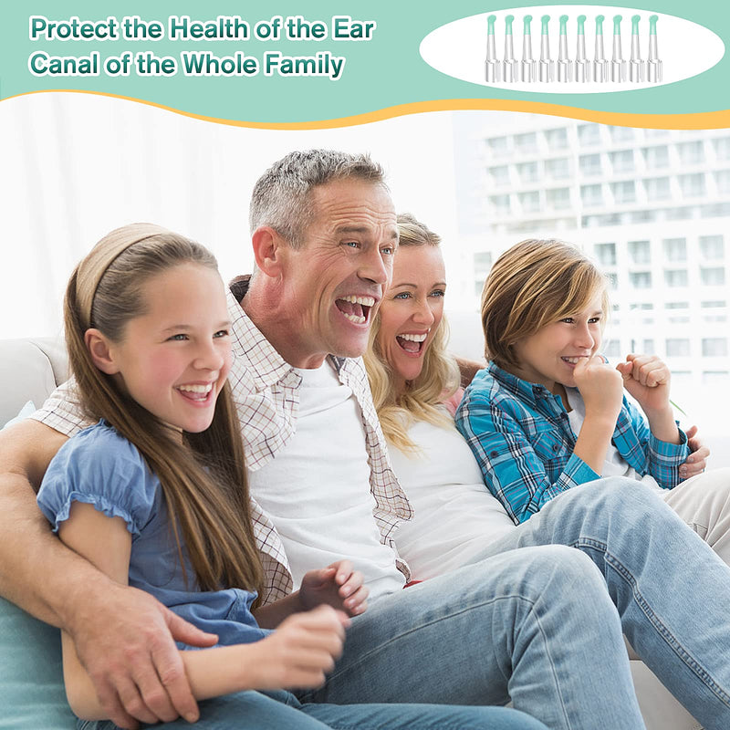 Prasacco 10 Pieces Silicone Ear Spoon Tips, Soft Ear Cleaner Replacement Tips Otoscope Ear Wax Removal Tool Replacement Reusable Ear Wax Removal Accessories Kids Family Ear Health Care - NewNest Australia