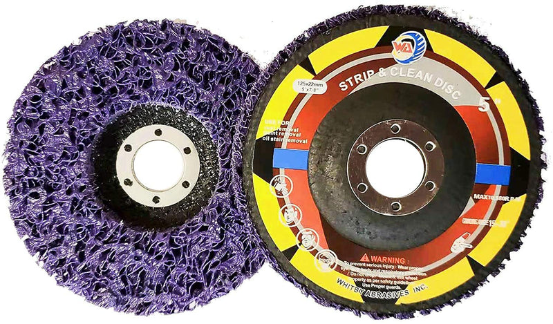 5PCS - 5" Strip & Clean Discs for Angle Grinders (Purple) 5"x7/8" - NewNest Australia