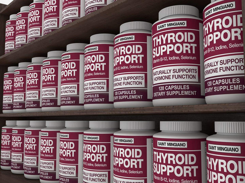 Thyroid Support Supplement with Iodine |120 Capsules to Help Body Mass & Improve Energy, Cardiovascular, Energy & Focus Formula | 14 Natural Vitamins - NewNest Australia