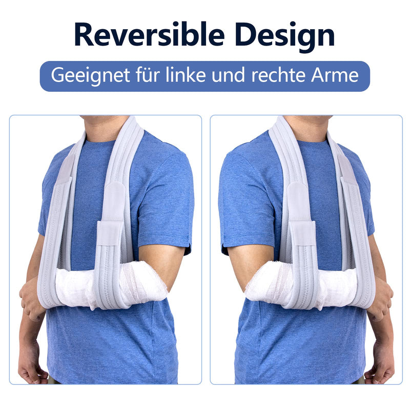 Yeloumiss Arm Sling Shoulder Adjustable Arm Shoulder Sling Lightweight Comfortable Arm Loop For Men And Women For Right Left For Wrist Hand Elbow Arm Injured 160 Cm (Black) - NewNest Australia