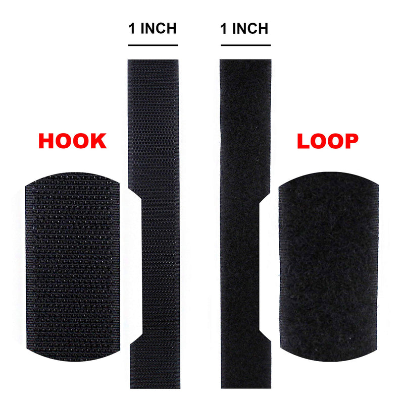 YKK Black Sew on Hook and Loop Fastening Products Group Tape 1 Inch Style 10 Yards/roll - NewNest Australia