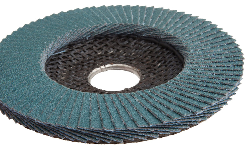 Forney 71926 Flap Disc, Type 27 Blue Zirconia with 7/8-Inch Arbor, 36-Grit, 4-1/2-Inch - NewNest Australia