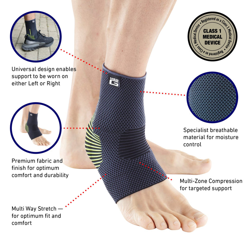 Neo G Ankle Support Running – Sport Ankle Brace – Ankle Compression Support - Breathable, Lightweight, Elastic Ankle Bandage Support for Sprains, Strains, Weak Ankles, Injury Recovery, Joint Pain - M Medium: 20 – 23 CM/7.9 – 9.1 IN - NewNest Australia