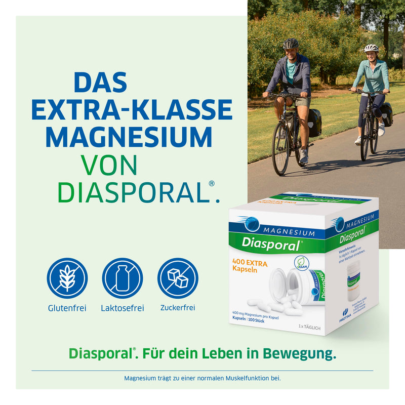 Magnesium Diasporal 400 EXTRA capsules: The magnesium of the EXTRA CLASS with 400 mg magnesium per capsule, 100 pieces 100 pieces (pack of 1) - NewNest Australia