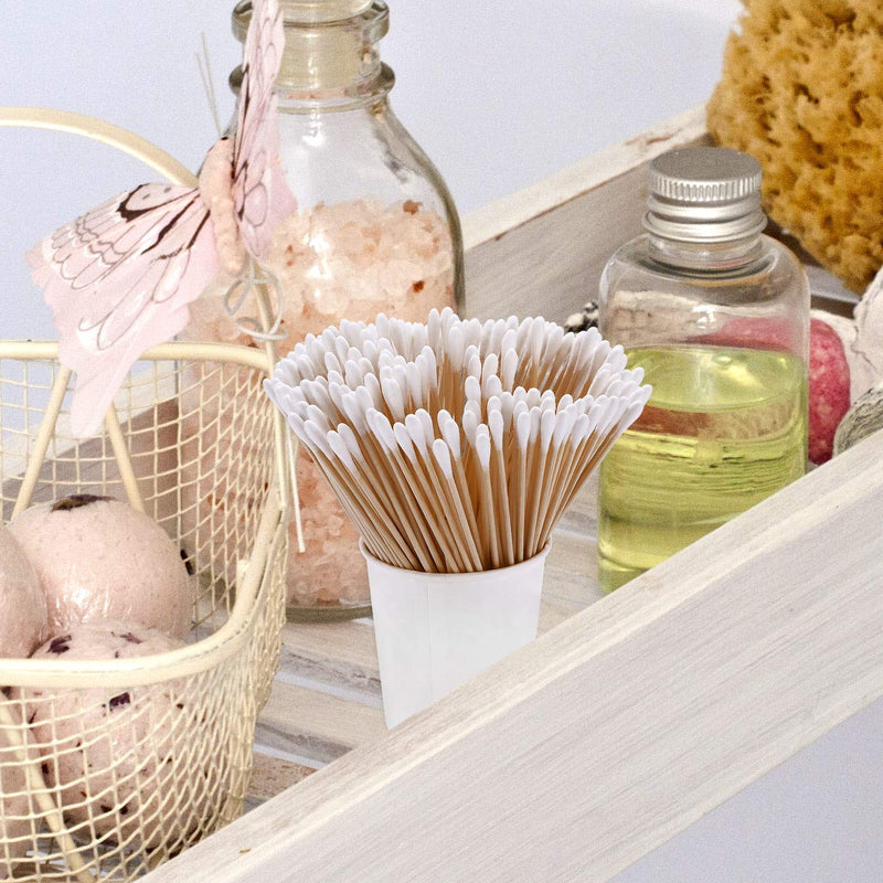 Gmark 500pcs Count 6" Cotton Swabs Wooden Sticks Cotton Tipped Applicator GM1091B - NewNest Australia