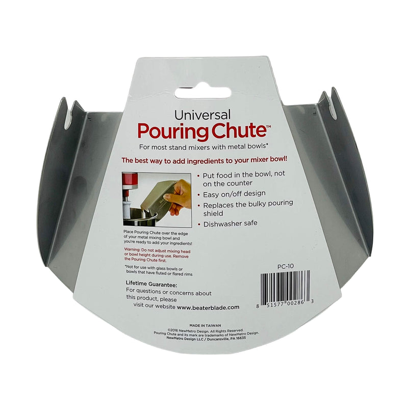 New Metro Design Set of 1 Stainless Bowl Pouring Chute, Silver - NewNest Australia