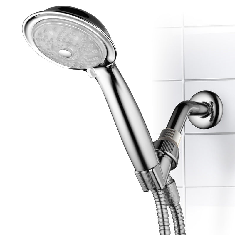 Luminex by PowerSpa 7-Color 4-Setting LED Handheld Shower Head with Air Jet LED Turbo Pressure-Boost Nozzle Technology. 7 vibrant LED colors change automatically every few seconds - NewNest Australia