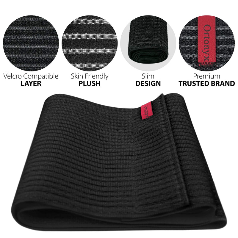 ORTONYX 10.25" Abdominal Binder for Men and Women/Postpartum Post-Operative Post-Surgery Wrap/Abdomen Navel Umbilical Hernia Support Belt / 524010 Black L/XXL L/XXL (35"-52") - NewNest Australia