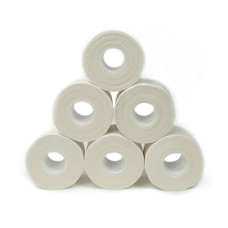 Ziatec Cotton Athletic Sports Tape Premium, 3.8 Cm Wide, Cotton Joint Tape For Ankle, Knee, Fingers Etc., Football Tape, Shin Pad Fixation, Colour: 6 X White - NewNest Australia