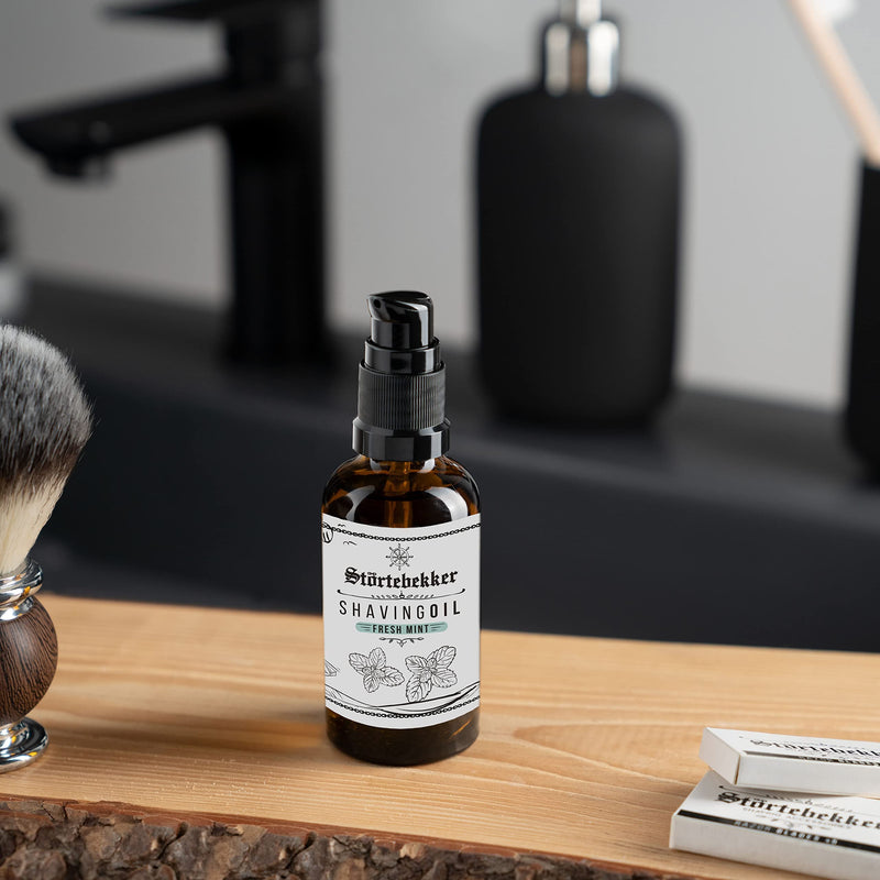 Störtebekker® Premium shaving oil for shaving preparation - shaving the contours - 50ml shaving oil - shaving oil for men with a pleasant scent - after shave for men - high-quality ingredients - Made in Germany - NewNest Australia