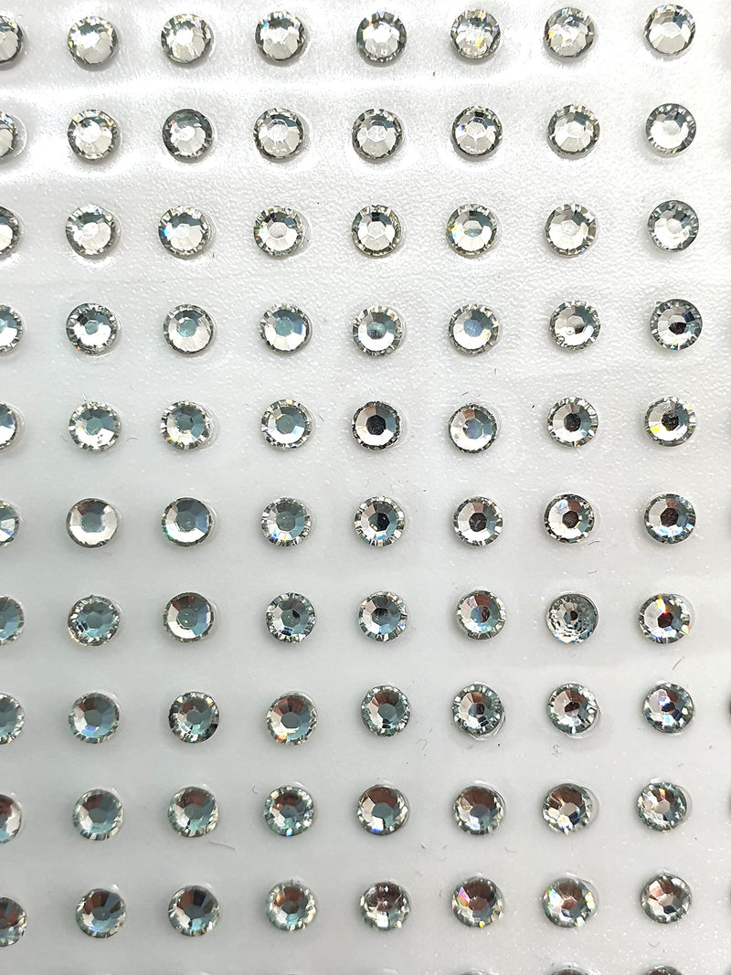 150 PCS 4 mm Face Gems Stickers Temporary Tattoo Acrylic Crystal Glitter Waterproof Face Jewels Rainbow Tears Rhinestone for Party, Rave Festival, Dress-up Make up -SELF ADHESIVE- (CLEAR (Z1KAZ01)) CLEAR (Z1KAZ01) - NewNest Australia