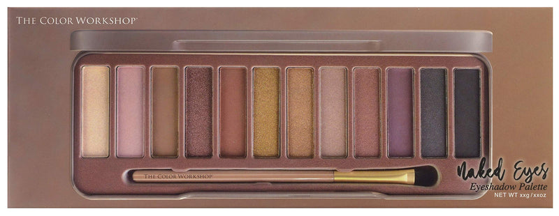 Essentials Naked Eyes - Eyeshadow Palette - Palette with 12 Natural Eyeshadow Shades, Professional Makeup Kit to Always Keep in Your Bag - Makeup Gift Set for Girls, Teenagers and Women - NewNest Australia