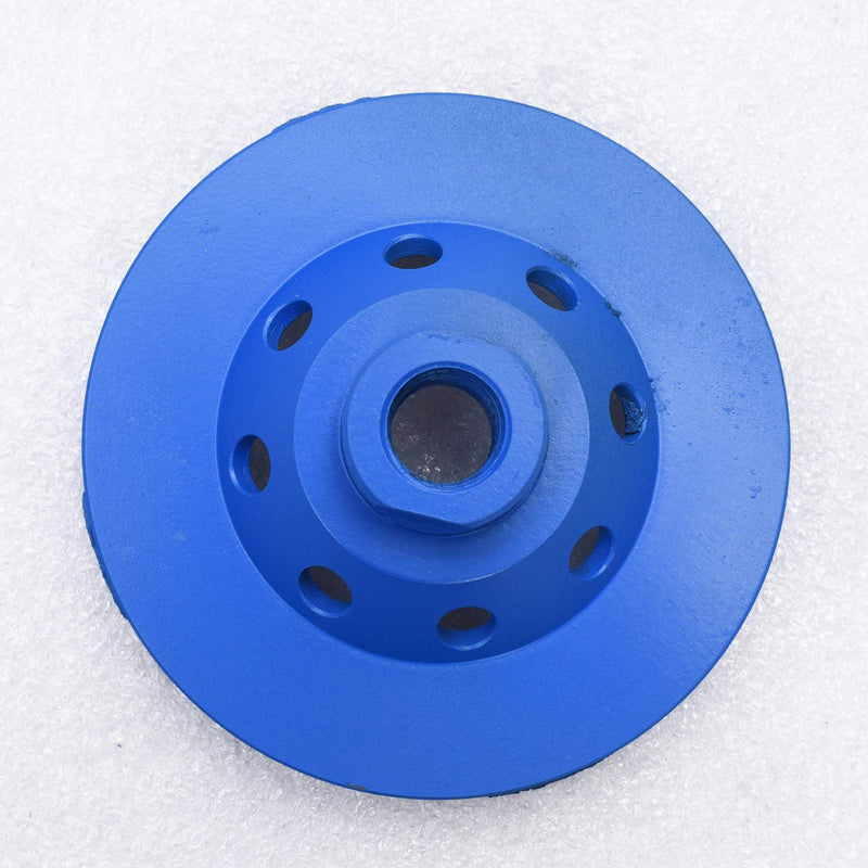 ACTINTOOL 4 in. x 5/8-11 in. Threaded Arbor 4 Pcs Arrow Segments Diamond Grinding Cup Wheel for Concrete and Coating Removing (5/8"-11 Threaded) 5/8"-11 Threaded - NewNest Australia
