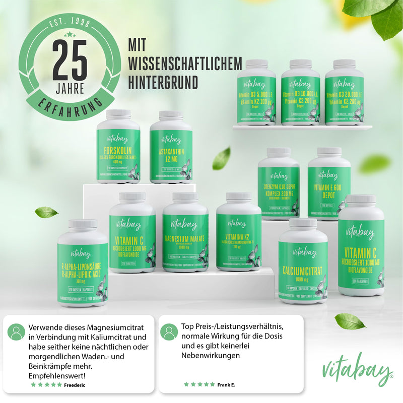 Vitabay Calcium high dose 1000 mg VEGAN - 90 capsules high dose calcium citrate - Calcium Citrate Calcium tablets high dose 1000 mg calcium Calcium calcium tablets Calcium high dose tablets 90 pieces (pack of 1) - NewNest Australia