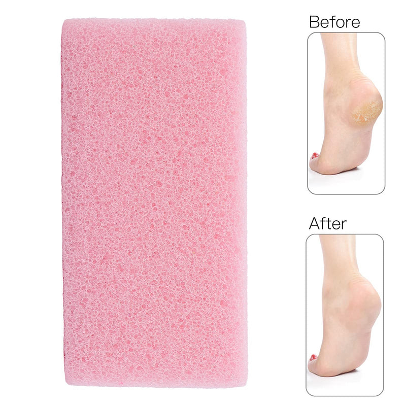 Pumice Stone for Feet, Foot Pumice Stone, Professional Pedicure Foot Pumice Stone Square Pink Hard Dead Skin Remove Scrubber Callus Remover for Feet for Nail Tool Foot Scrubber Care - NewNest Australia