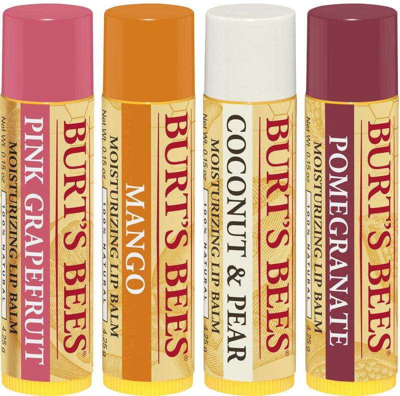 Burt's bees 2578 100% natural lips balm, 4 pieces - NewNest Australia