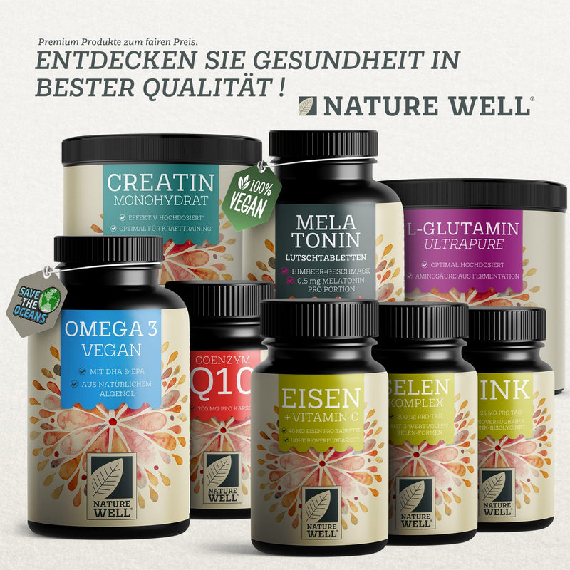 VITAMIN B12 high dose - 365 tablets with 500µg Vit B12 + FOLIC ACID 200µg per tablet - Methylcobalamin, Adenosylcobalamin & Hydroxocobalamin Vit. B12 + bioactive Quatrefolic® folic acid - 100% vegan 1x 365 tablets - NewNest Australia