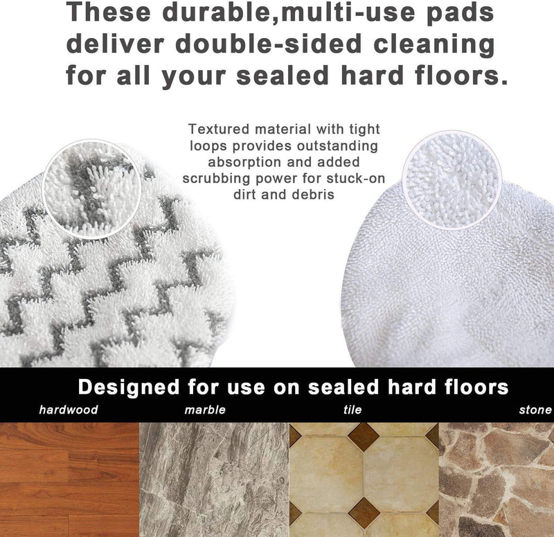 ITidyHome 4 Pack Replacement Pads for Bissell Powerfresh Hard Floor Steam Cleaner 1940 1440 1806 Series Steam Mop Compare to Part # 5938 & 203-2633 (4 Pack) - NewNest Australia