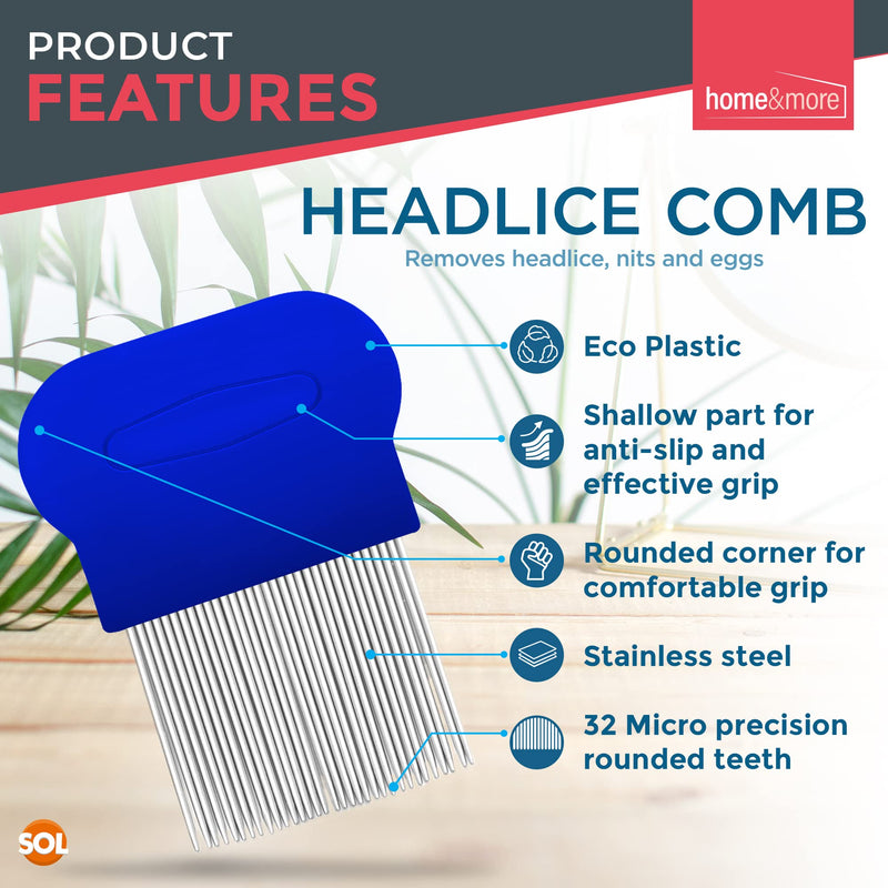 2pk Metal Nit Comb for Headlice Treatment Kids & Adults | Head Lice Combs for Kids, Nit Combs for Adults Lice Comb, Nit Combs Kids, Nit Combs for Long Thick Hair, Knit Comb, Headlice Comb - NewNest Australia
