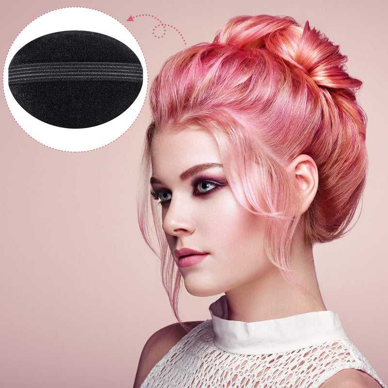 Bump It Up Volume Hair Base Set Styling Insert Braid Tool Hair Bump Up Comb Clip Sponge Bun Hair Pad Accessories for Women Girls DIY Hairstyle (14 Pieces) - NewNest Australia