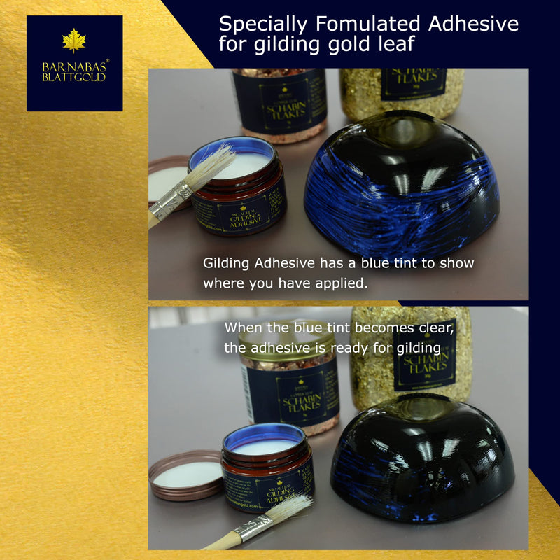 Gilding Adhesive 60ml - by Barnabas Blattgold - Water Based Gold Leaf Sheets Size Gilding Size - 60ml - NewNest Australia