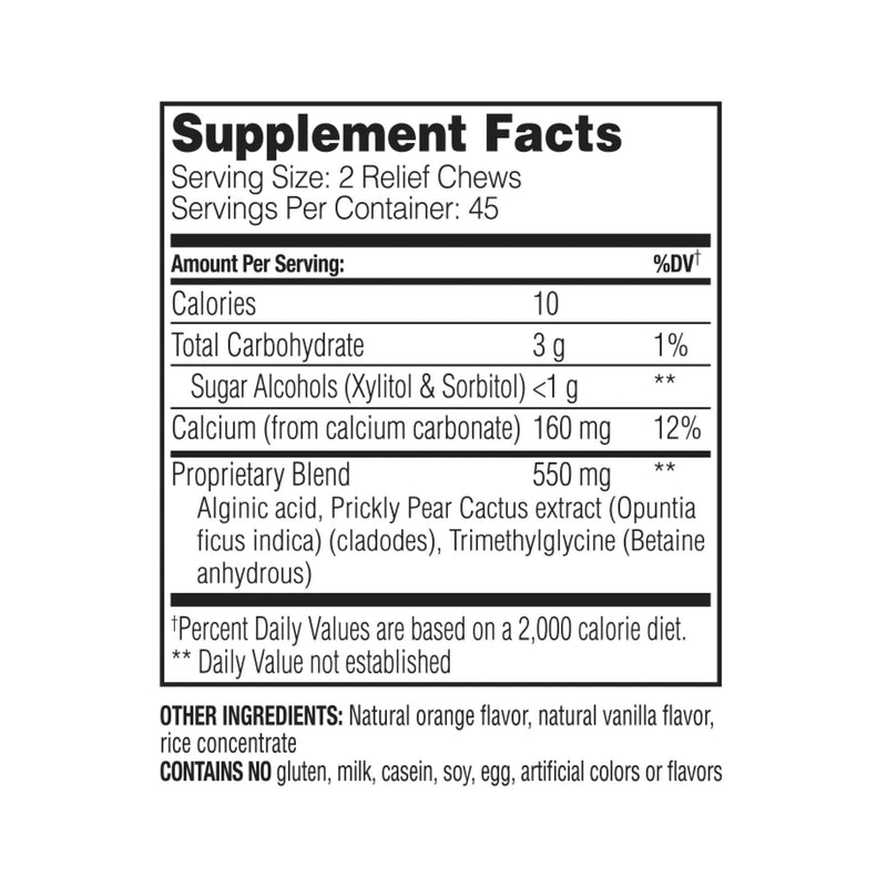 ENZYMEDICA - Heartburn Relief (90 Chewable Tablets) | Vanilla/Orange Flavour | Digestive Support Enzyme Supplements | Digestive Enzymes Blend for Heartburn, Nutrient Supplements, Gut Health Supplement 90 Count (Pack of 1) - NewNest Australia