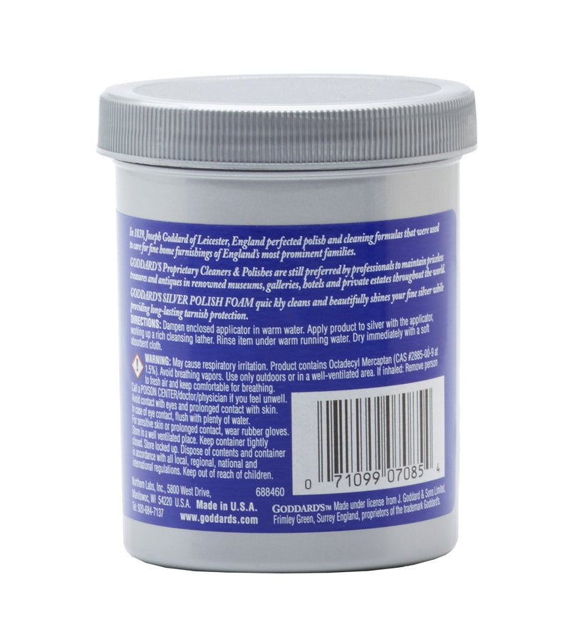 Goddards Silver Polisher Cleansing Foam with Sponge Applicator, Tarnish Remover, 6 oz 1 - NewNest Australia