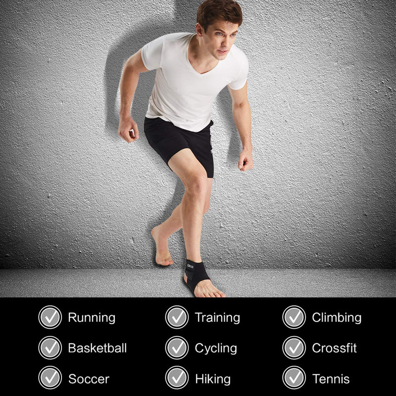 Cotill Ankle Support Brace - Adjustable Ankle Compression Wrap Strap for Ligament Damage & Sprained Ankle, Plantar Fasciitis, Achilles tendonitis, Three Sizes for Men Women (S) S (Pack of 1) - NewNest Australia