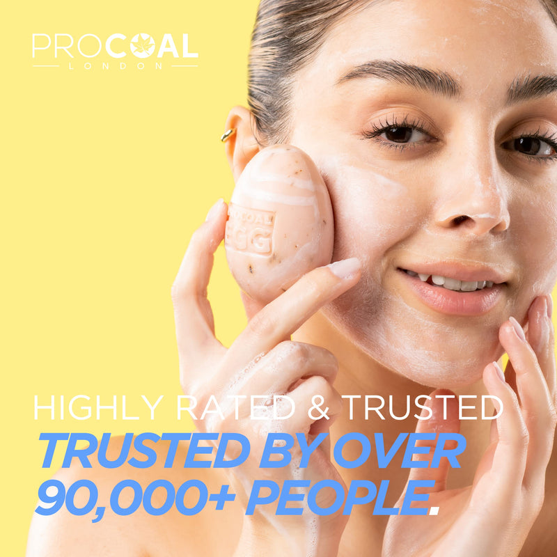 Glycolic Egg Facial Cleansing Soap 100g by Procoal - Glycolic Acid Cleanser For Rejuvenated, Bright and Glowy Complexion, Vegan & Cruelty-free Glycolic Egg - NewNest Australia