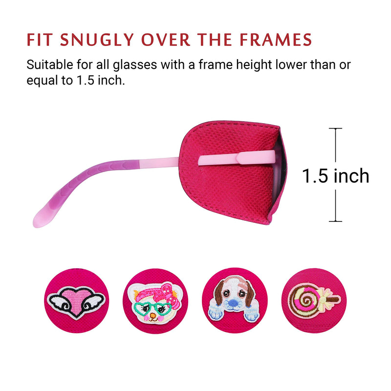 Astropic 4Pcs Right Eye Patches for Kids Glasses (Pink) - NewNest Australia