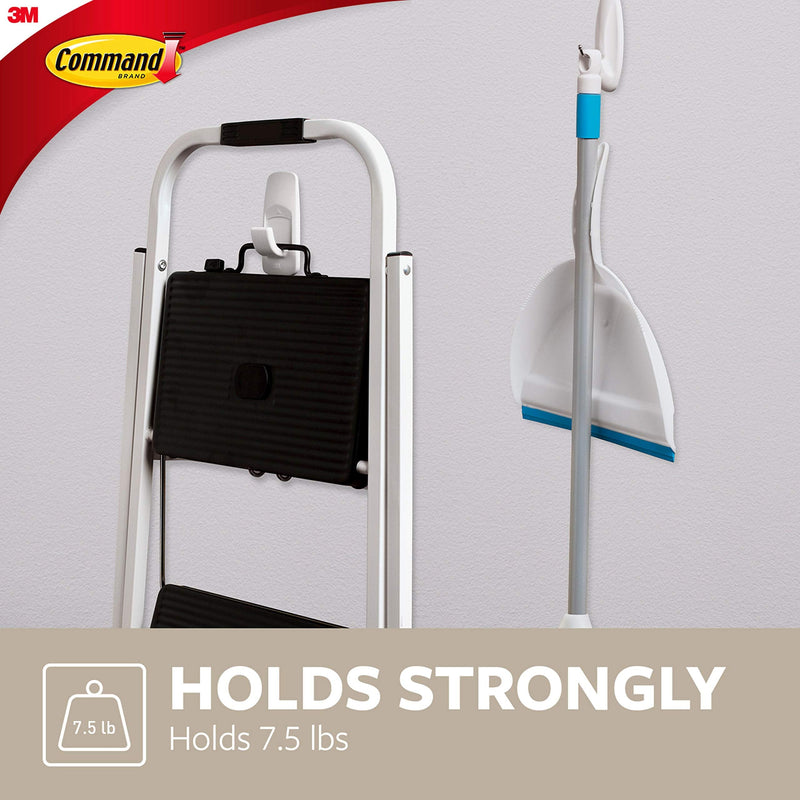 Command Jumbo Wall Hooks Heavy Duty, Holds up to 7.5 lbs, 2 Hooks with 4 Command Strips - NewNest Australia