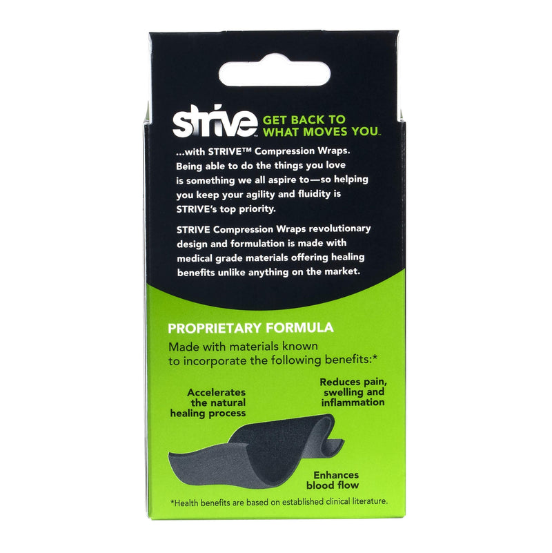 STRIVE Compression Therapy Wrap 4" x 60", Black, Made in the USA 4" x 60" Wrap - NewNest Australia